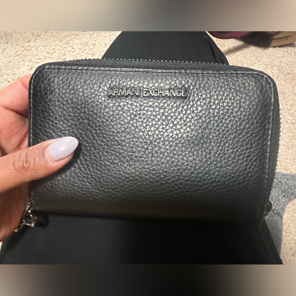 Armani exchange wallet woman black